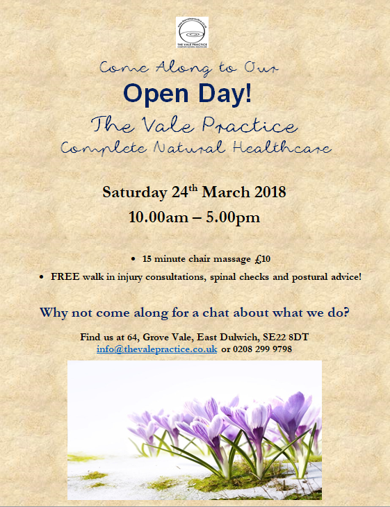 Open day March 2018 poster